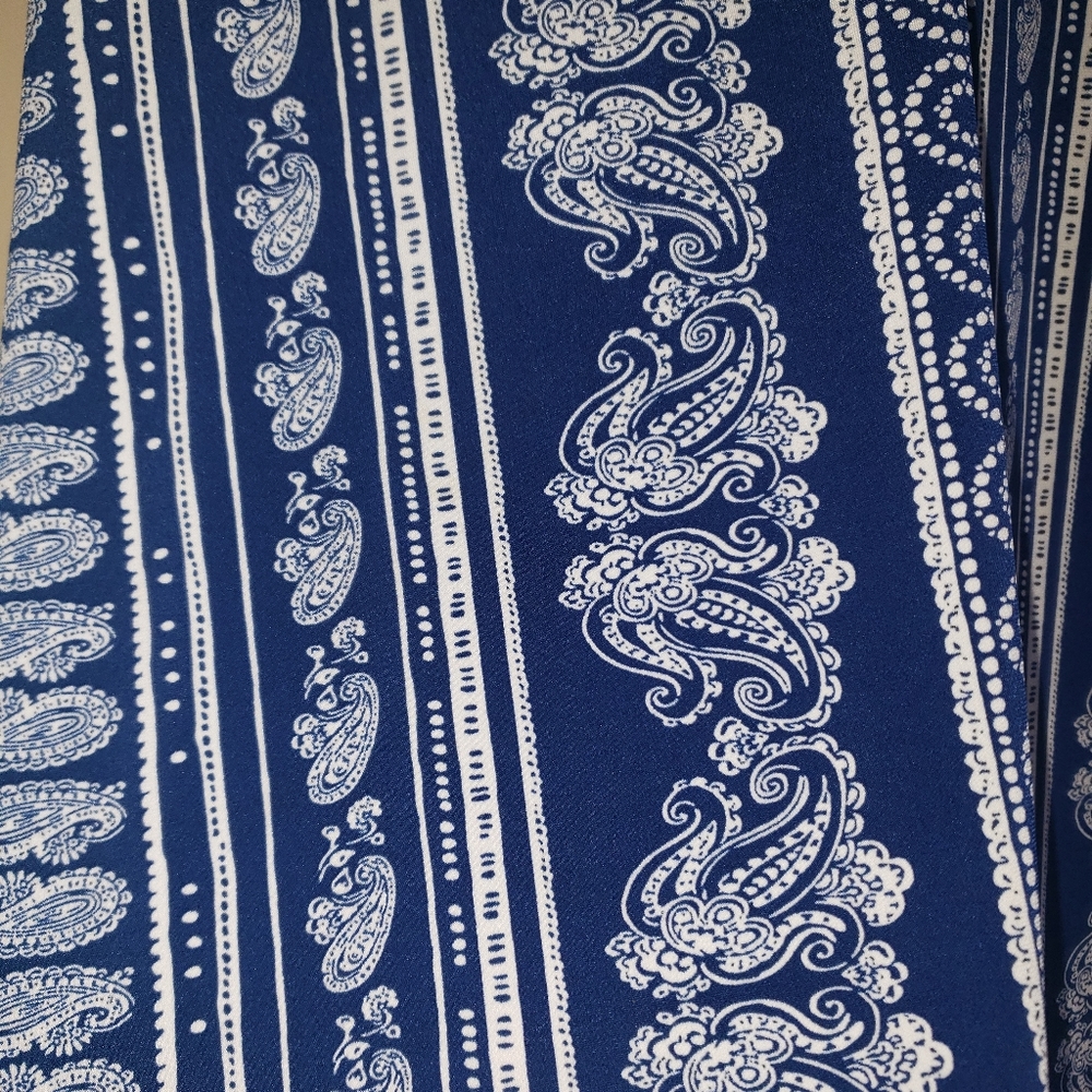 Blue Paisley Dress